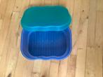 Tupperware brooddoos. In goede staat, blauw/groen., Huis en Inrichting, Ophalen of Verzenden, Zo goed als nieuw, Groen