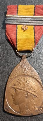 Ww1 medaille gekwetstenkruis en frontstrepen, Ophalen of Verzenden, Overige materialen