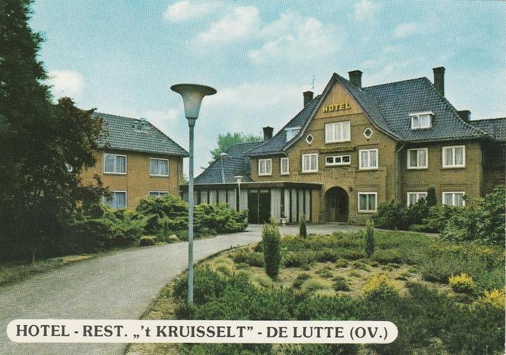 DE LUTTE Hotel Restaurant 't Kruisselt, Verzamelen, Ansichtkaarten | Nederland, Gelopen, Overijssel, 1980 tot heden, Verzenden