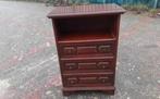 Oude vintage houten ladenkast, Huis en Inrichting, Kasten | Ladekasten, Ophalen of Verzenden, Gebruikt