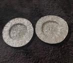 Schaal, schalen, set van 2 stuks, zilver, nieuw, Overige materialen, Schaal, Rond, Nieuw