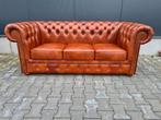 Nieuwe Chesterfield bank cognac leer + BEZORGING GRATIS