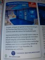 Korting Thermen Nieuweschans, Tickets en Kaartjes, Kortingen en Cadeaubonnen, Twee personen, Kortingsbon, Spa of Sauna