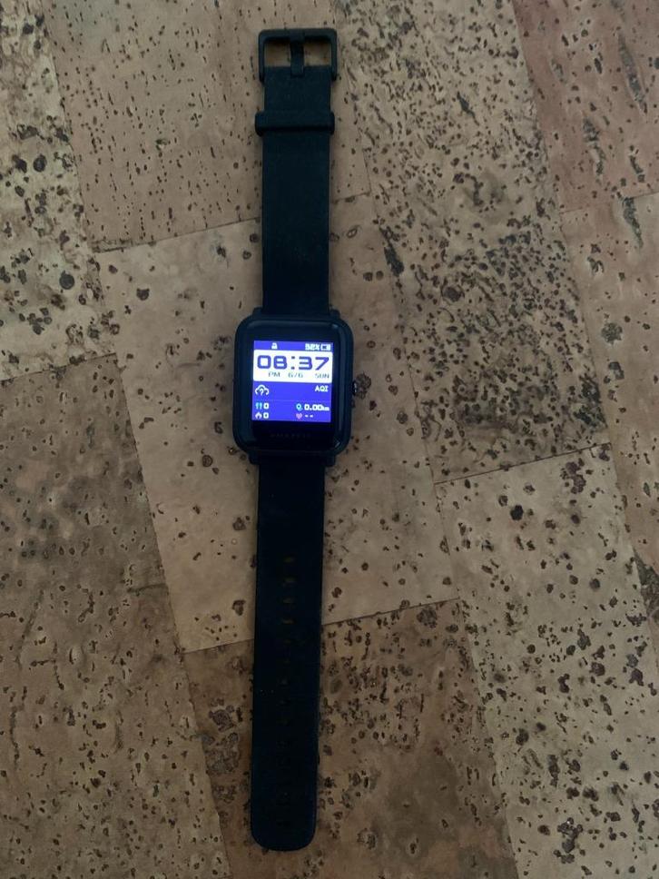 Amazfit Bip sporthorloge, Sieraden, Tassen en Uiterlijk, Smartwatches, Zo goed als nieuw, Zwart, Calorieverbanding, Conditie, Hartslag
