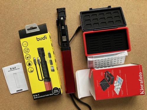Budi 9 multifunctionele kaartlezer en opbergstick, Audio, Tv en Foto, Fotografie | Geheugenkaarten, Nieuw, Memory stick, Fotocamera