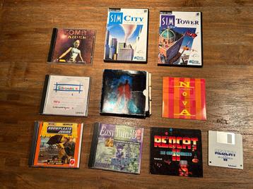 Diverse PC spellen cd rom en floppy