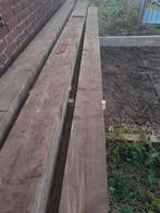 Houten gordingen, Doe-het-zelf en Verbouw, Hout en Planken, Ophalen, Gebruikt, Vuren, 50 mm of meer