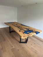 Eettafel, boomstam, epoxy, Huis en Inrichting, Tafels | Eettafels, Ophalen, 100 tot 150 cm, Epoxy, 200 cm of meer