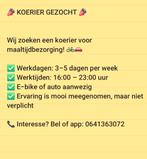 Gezocht koerier, Vacatures, Vacatures | Chauffeurs, Overige niveaus, Overige vormen
