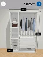 Ikea PAX ZGAN 150 x 58 x 236 licht grijs, Huis en Inrichting, Kasten | Kledingkasten, Ophalen, 200 cm of meer, 50 tot 100 cm, Zo goed als nieuw