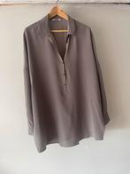 Marella Sport grijs Zijde blouse 46, Marella Sport, Verzenden, Zo goed als nieuw, Maat 46/48 (XL) of groter