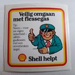 Leuke oude sticker.  SHELL Helpt., Ophalen of Verzenden, Zo goed als nieuw, Overige typen