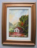 Walter Neves (?) - Landhuis - 2003 - lieverf op doek, Antiek en Kunst, Kunst | Schilderijen | Klassiek, Ophalen of Verzenden