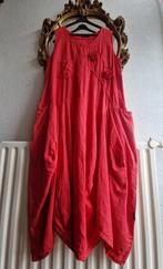 Sarah Santos rood linnen lang wijd builen jurk met zakken, Kleding | Dames, Grote Maten, Jurk, Ophalen of Verzenden, Zo goed als nieuw