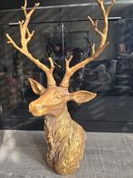 Goudkleurige kerst hert, Ophalen of Verzenden