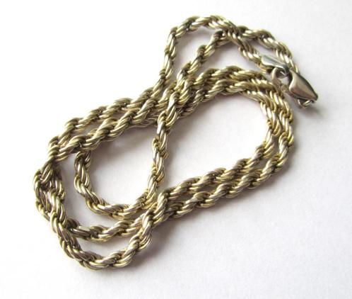 Prachtige 925 Zilveren ketting Antiek, Sieraden, Tassen en Uiterlijk, Antieke sieraden, Ketting, Zilver, Verguld, Ophalen