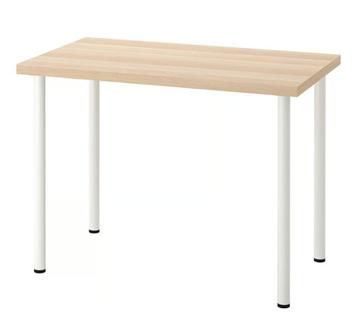 LINNMON / ADILS Bureau 100x60 cm – Wit eikeneffect beschikbaar voor biedingen
