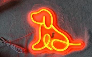 Neon Led verlichting 'hondje" USB op schakelaar  beschikbaar voor biedingen