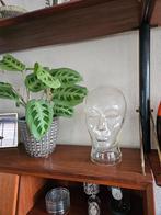 Vintage glazen koptelefoon hoofd, Ophalen of Verzenden, Gebruikt