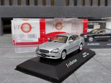Nissan Cima 450 XV 2001-2010 zwart/zilver 1/43 J-collection beschikbaar voor biedingen