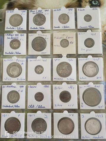 Lot zilver geld diverse  beschikbaar voor biedingen
