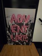 Canvas doek adventure  70x100, Ophalen, Gebruikt, Schilderij, 75 cm of meer