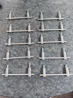 20 rvs handgrepen, hartafstand 9,5 cm., Minder dan 50 cm, Ophalen of Verzenden, Zo goed als nieuw, Minder dan 25 cm