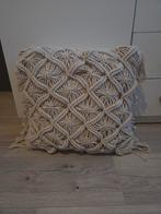 Beige kussens met Franjes 45x45, Ophalen of Verzenden, Gebruikt, Beige, Vierkant