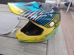Cross helm Offroadhelm - Geel/Blauw, M, Tweedehands, Ophalen, Overige merken