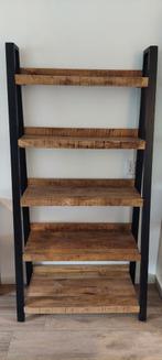 Open kast industrieel Hout / Staal 180  90, Antiek en Kunst, Antiek | Meubels | Kasten, Ophalen