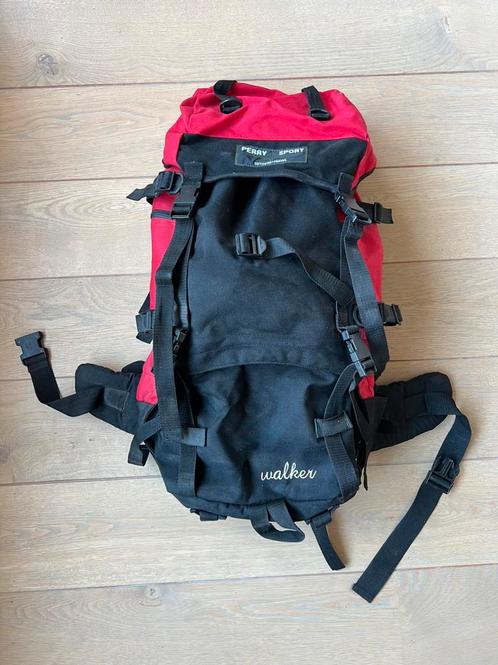 Backpack/ trackingbag 60L (merk:Perry sport), Sieraden, Tassen en Uiterlijk, Tassen | Reistassen en Weekendtassen, Gebruikt, 30 cm of meer