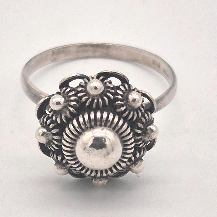 Zilveren Zeeuwse Knoop Ring - Maat 15.5, Sieraden, Tassen en Uiterlijk, Ringen, Gebruikt, Dame, Kleiner dan 17, Zilver, Zilver