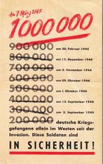 Leuk Geallieerd pamflet ZG118k, "1000000 in Siecherheit!", Verzamelen, Militaria | Tweede Wereldoorlog, Ophalen of Verzenden, Landmacht