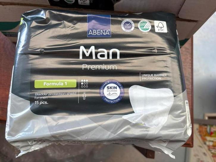 ABENA Man Premium Inleggers - 15 stuks, Sieraden, Tassen en Uiterlijk, Uiterlijk | Lichaamsverzorging, Nieuw, Overige typen, Ophalen