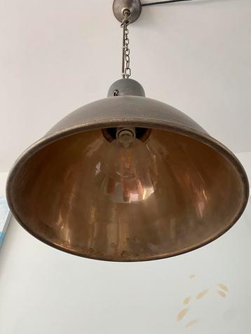 2 Hanglampen antiek zilver 40cm doorsnede beschikbaar voor biedingen