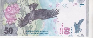 ARGENTINA   50 PESOS  2018     PRACHTIG/UNC beschikbaar voor biedingen