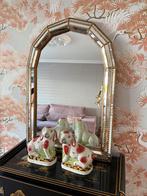 Italiaanse Venetiaanse trapezium spiegel goud, Antiek en Kunst, Ophalen, Minder dan 100 cm