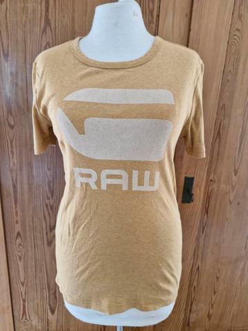 G-Star Raw okergeel gemêleerd t-shirt mt XS zgan beschikbaar voor biedingen