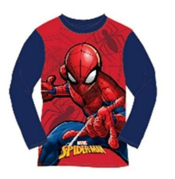 Spiderman Longsleeve Shirt Navy - Maat 122 beschikbaar voor biedingen