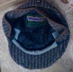 Wol Flat Cap pet Ruiten WESTBURY grijs bruin oorkleppen 56, Verzenden, Zo goed als nieuw, 57 cm (M, 7⅛ inch) of minder, Pet
