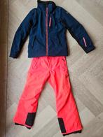 Falcon skibroek en skijas 164 (skipak) blauw en roze, Falcon, Ophalen of Verzenden, Zo goed als nieuw, Maat 34 (XS) of kleiner