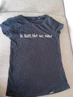 Rustaagh shirt ik kom hier wel vaker s zwart zwarte tshirt, Kleding | Dames, Verzenden, Korte mouw, Maat 36 (S), Gedragen