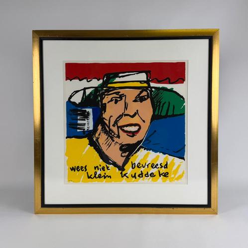 Herman Brood zeefdruk Wees niet bevreesd, klein kudde, Antiek en Kunst, Kunst | Schilderijen | Modern, Ophalen