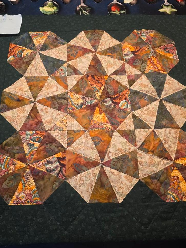 Handgemaakte Quilt - 71x73 cm, Huis en Inrichting, Stoffering | Tapijten en Kleden, Nieuw, 50 tot 100 cm, 50 tot 100 cm, Vierkant