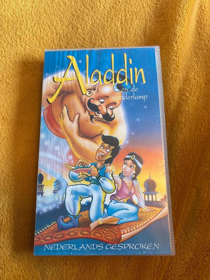 VHS Aladin en de Wonderlamp - Nederlands Gesproken, Cd's en Dvd's, VHS | Film, Gebruikt, Overige genres, Alle leeftijden, Ophalen of Verzenden