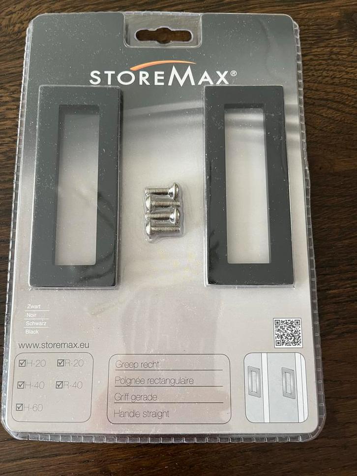Storemax Handgreep Zwart - Nieuw, Doe-het-zelf en Verbouw, Hang- en Sluitwerk, Nieuw, Overige typen, Overige materialen, Ophalen of Verzenden