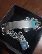 Zilveren heren armband, Ophalen of Verzenden, Zo goed als nieuw, Zilver, Zilver
