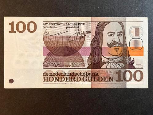 100 Gulden Michiel de Ruyter 1970 🇳🇱, Postzegels en Munten, Bankbiljetten | Nederland, 100 gulden, Ophalen of Verzenden