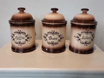 Vintage Modica Gouda Koffie-, Thee-, Suikerpot Set beschikbaar voor biedingen