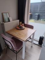 Eetset: 2 roze stoelen met gratis tafel, Ophalen, Gebruikt, Twee, Overige kleuren